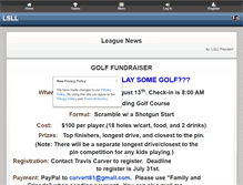 Tablet Screenshot of loudounsouthlittleleague.org